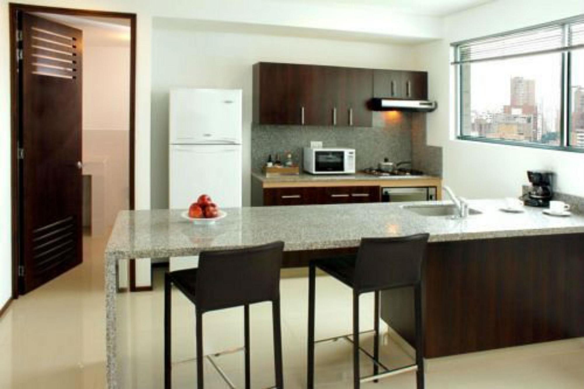 Estelar Alto Prado Barranquilla  Bagian luar foto A typical kitchen in a serviced apartment